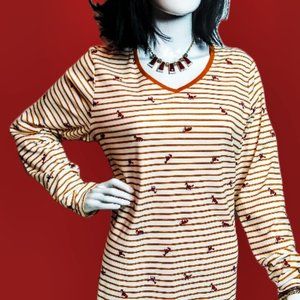 CROFT & BARROW "Foxy Trot" Essential Tee